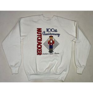 VINTAGE Southern Ballet Theatre The Nutcracker Sweatshirt Men Medium USA 90s